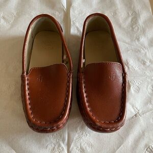 Janie and Jack Brown toddler boy loafers, size 8